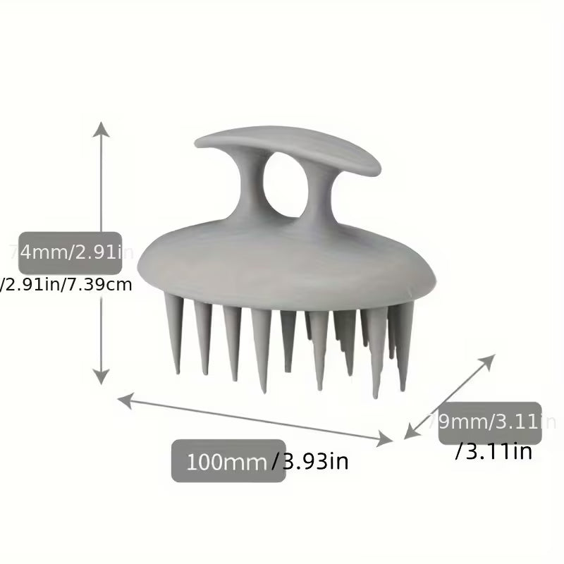 silicone scalp massage brush hair washing tool scalp cleaning comb scratcher 5