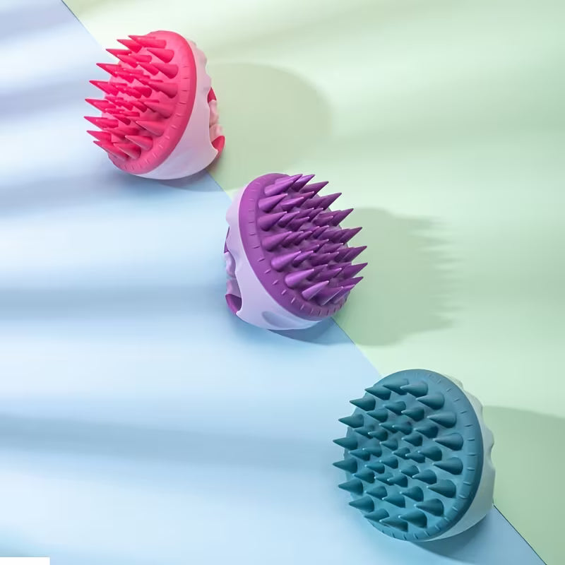 new washing massage brush multifunctional scalp massage soft tooth comb household hair washing brush hair care tool durable plastic bristles hair care accessory home 4