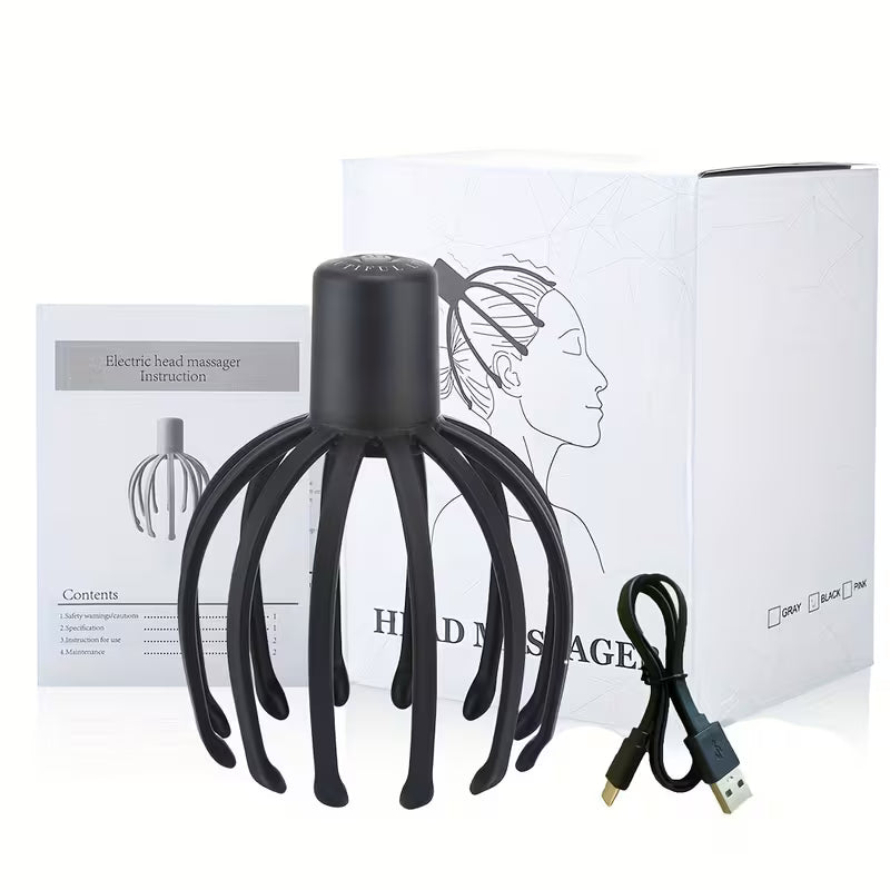 relieve tension stress with this electric head massager octopus scratcher   deep relaxation fatigue relief 7