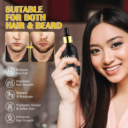 Hair Growth Oil & Derma Roller 0.25mm Scalp Kit – Complete At-Home Scalp Care Set