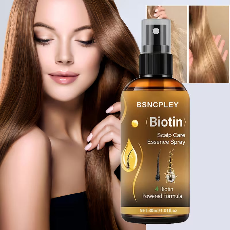30ml biotin hair   with biotin ginger extract and grape seed oil moisturizing for dry damaged hair and scalp massage oil 2